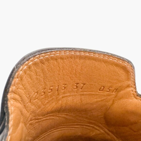 Gucci Princetown Horsebit Loafer Mule EU 37 US 7 Black Leather Buckle Slip On - Picture 10 of 11